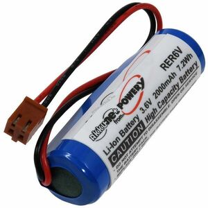 Helyettesítő PLC (SPS) lithium elem Toshiba ER6V+JAE2P kép