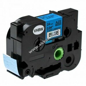 Helyettesítő feliratozó kazetta Brother TZE-551L1 24mm, fekete/kék kép