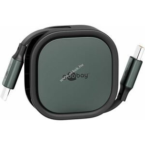 Összecsukható USB-C kábel, 1m, 15W, fekete kép