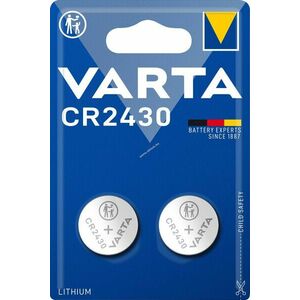 Varta elem Lithium gombelem CR2430 3V Electronics Retail Blister (2-Pack) kép