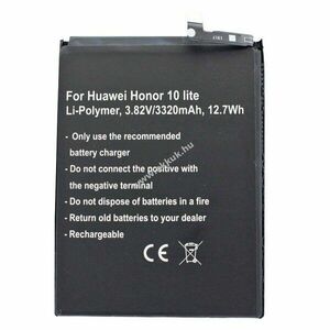 Helyettesítő akku Huawei Honor 10 lite Li-Polymer 3, 82V 3320mAh 12, 7Wh beépített szerszám nélkül kép