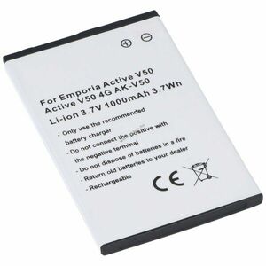 Helyettesítő akku Emporia Active V50/Active V50 4G 3, 7V 1000mAh mobiltelefon Li-ion kép