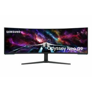 Samsung ívelt gaming 240hz va monitor 57" g95nc, 7680x2160, ... kép