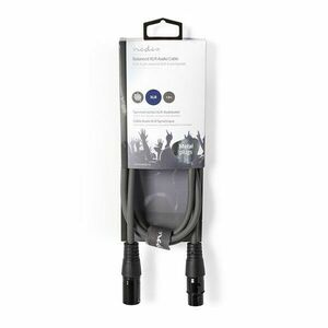 Nedis coth15010gy15 félprofi xlr audio kábel, xlr dugó - aljzat, ... kép