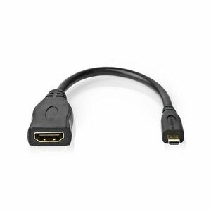 Nedis kábel cvgp34790bk02 micro hdmi - hdmi adapter, 4k@30hz, 10.... kép