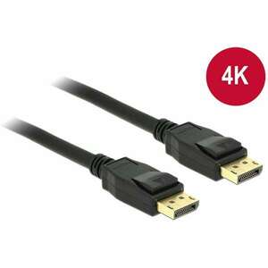 Delock 83806 kábel Displayport 1.2 dugó > Displayport dugó 4K 2 m kép