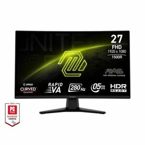 MSI GAMING MAG 274CXF 27" Rapid VA FHD 1920x1080 16: 9 280Hz Monitor kép
