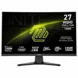 MSI 27" 275CQF E18 16: 9 WQHD RAPID VA Ívelt Gaming Monitor - Fekete kép