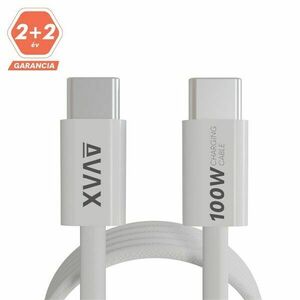 AVAX CB610W MAGNETY 100W USB C mágneses gyorstöltő kábel, fonott... kép
