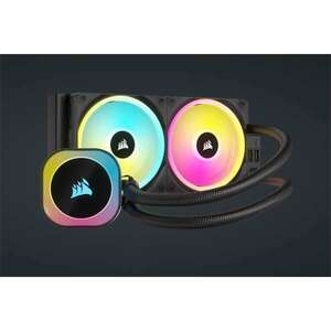 Corsair cpu hűtő icue link h100i rgb aio (vízhűtés), 2 ventilátor... kép