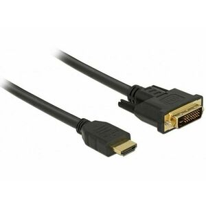 Delock 85652 HDMI male to DVI 24+1 male kétirányú kábel, 1m (85652) kép