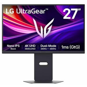 LG Gaming 480Hz IPS 27" 27G850A-B 3840x2160 monitor kép