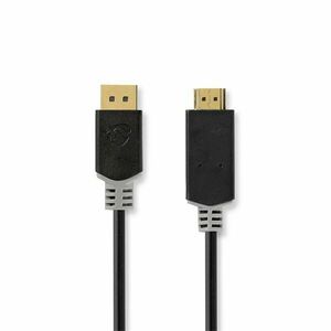 Nedis ccbw37100at20 displayport dugó - hdmi dugó kábel, 4k@30hz, ... kép