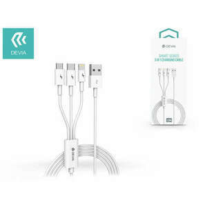 Devia USB töltőkábel 1, 2 m-es vezetékkel - Devia Smart Series 3in... kép