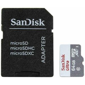 MicroSDXC Ultra 64 GB C10/UHS-I SDSQUNR-064G-GN6TA kép
