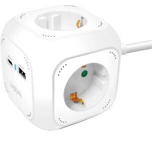 4 Plug + 2 USB 1, 4 m (LPS283U) kép