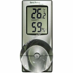 Technoline WS7025 ablak hőmérő és páratartalom-mérő tapadókoronggal 1xLR44 kép