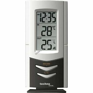 Technoline WS 9170 hőmérő állomás kvarc óra beltéri és kültéri kijelzés kép
