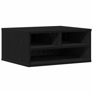 vidaXL Nyomtatóállvány tárolóval Musta tammi 49 x 40 x 22, 5 cm Faanyag kép