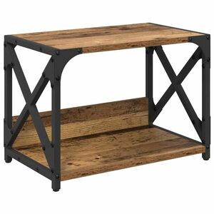 vidaXL Nyomtatóállvány Öreg fa 44 x 26 x 31.5 cm Faanyag kép