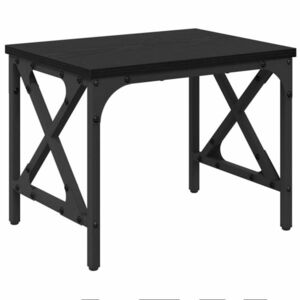 vidaXL Nyomtatóállvány Állítható Fekete tölgy 40 x 30 x 31 cm Faanyag kép