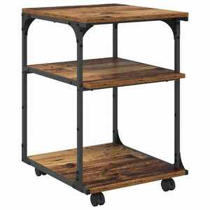 vidaXL Nyomtatóállvány Öreg fa 43 x 48 x 64 cm Faanyag kép