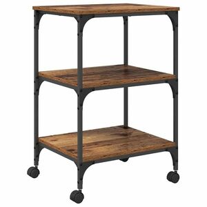 vidaXL Nyomtatóállvány Öreg fa 50 x 41 x 75 cm Faanyag kép