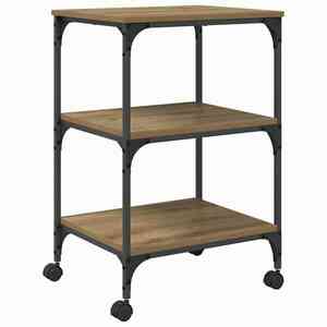 vidaXL Nyomtatóállvány Artisan tölgy 50 x 41 x 75 cm Faanyag kép