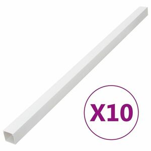 vidaXL PVC kábelcsatornák 50 x 25 mm 10 m kép