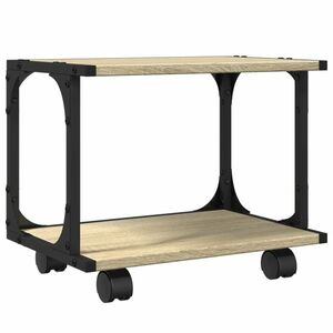 vidaXL 2 szintes sonoma tölgy szerelt fa nyomtatóállvány 41x28x33, 5 cm kép