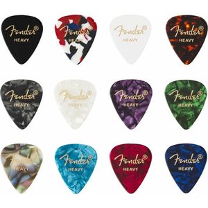 Fender 351 Celluloid Picks Medley Heavy kép