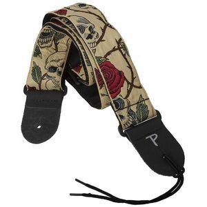 Perri's Leathers 6538 Jacquard Skulls And Roses kép