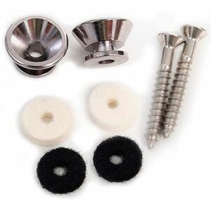 Fender American Standard Series Strap Buttons, Chrome kép