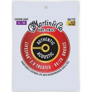Martin Authentic Lifespan 2.0 80/20 Bronze Custom Light kép