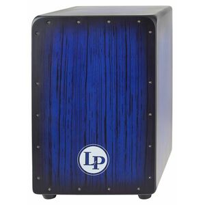 Latin Percussion Aspire Series Blue Burst Streak Cajon kép