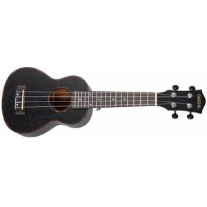 Cascha HH 2262 Premium Mahogany Ukulele Set Black kép