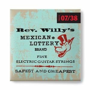 Dunlop Billy Gibbons Custom Rev Willy's Guitar Strings 7-38 kép
