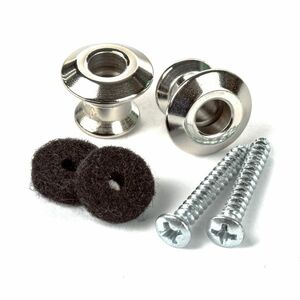 Dunlop Straplok Dual Design Strap Button Set - Nickel kép