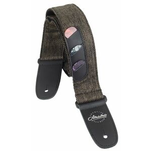 Amumu Cotton & Linen Woven Strap Brown kép