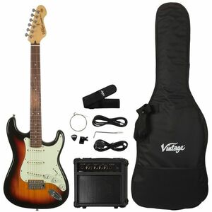 Vintage V60 Coaster Electric Guitar Pack 3TS kép