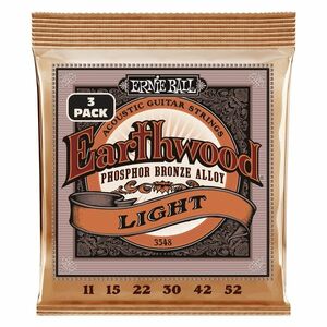 Ernie Ball 3548 Earthwood Phosphor Bronze Light 3 Pack kép