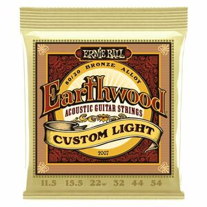Ernie Ball 2007 Earthwood 80/20 Bronze Strings Custom Light kép