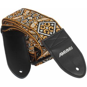 Amumu Vintage Embroidery Orange Cotton Strap kép