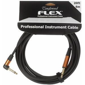 Tanglewood Flex Cable Rubber Black 6 m Angled kép