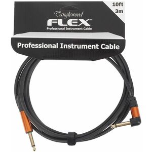 Tanglewood Flex Cable Rubber Black 3 m Angled kép