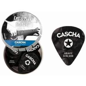 Cascha Guitar Pick Set Box Heavy (24 heavy guitar picks + metal box) kép