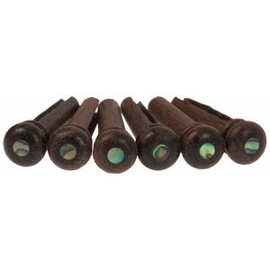 Razzor Bridge Pins Ebony & Abalone kép