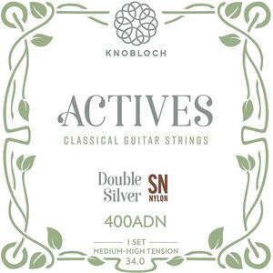 Knobloch ACTIVES Double Silver SN Nylon Medium-High Tension 34.0 kép