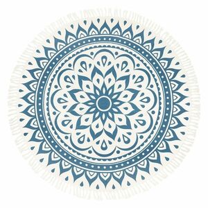 Meinl Sonic Energy 78"/200 cm Floral Design Nay Blue Meditation Rug kép