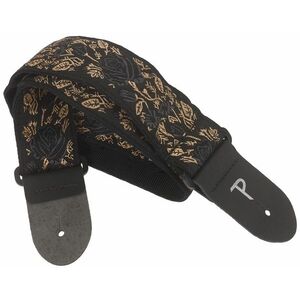 Perri's Leathers 7635 Jacquard Black/Gold Roses kép